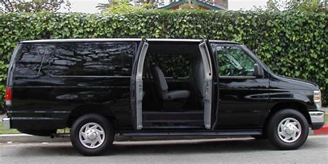 Ace Limousine & Charter Bus | Ford_Passenger_Van_BLACK