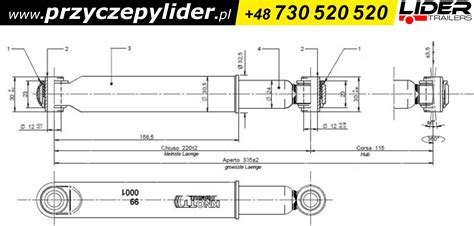 AKT 074 KNOTT amortyzator osi 990001 śruby fi12 do osi 1350 1500kg