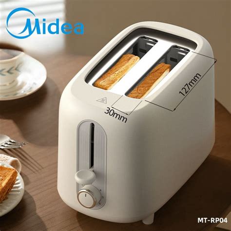 Midea Хлебопечка Тостер на 2 ломтика;Midea MT-RP04;многофункциональный ...