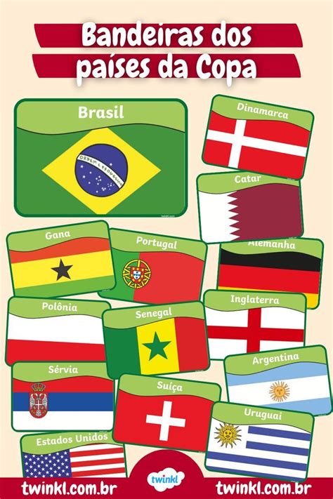 Bandeiras dos países da Copa do Mundo para imprimir Explore apostas