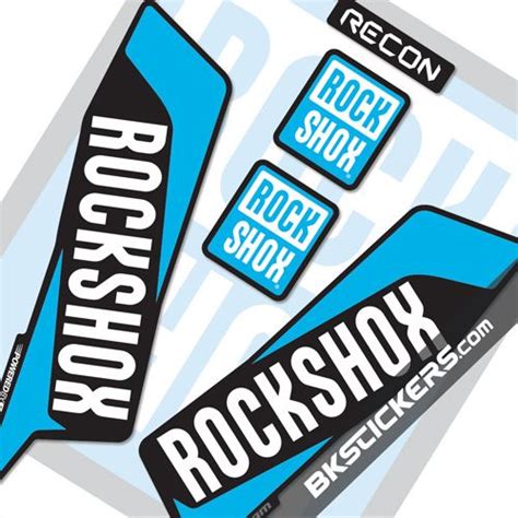 Rockshox Recon Decals Kit Black Forks Bkstickers Sticker Kits