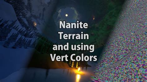 Ue5 Nanite Terrain And Using Vert Colors Youtube