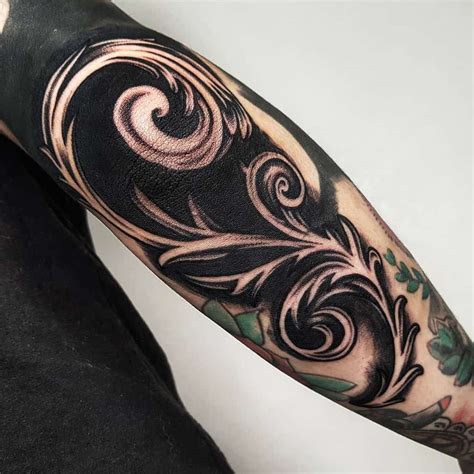 Black Ink Arm Tattoo Ideas and Designs