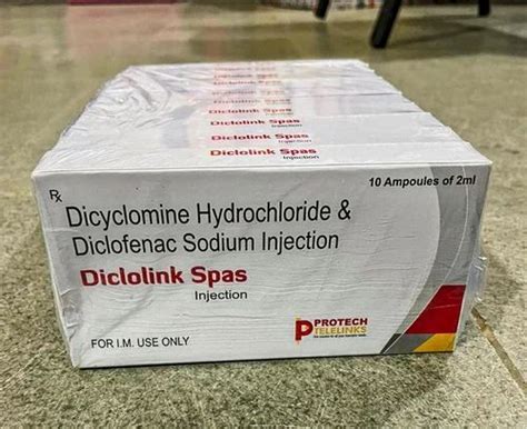 Dicyclomine Hydrochloride And Diclofenac Sodium Injection At Rs