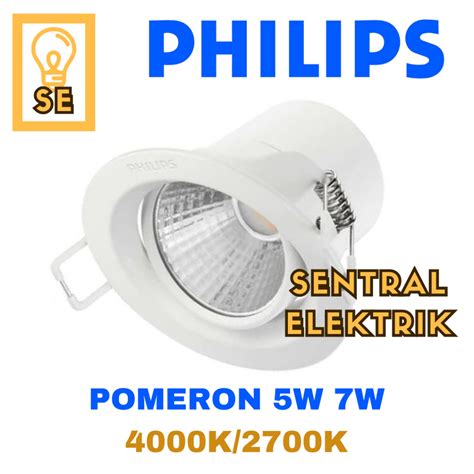 Jual Lampu PHILIPS Downlight Spot Kyanite SL201 Pomeron 3W 3 W 4 5W 5W