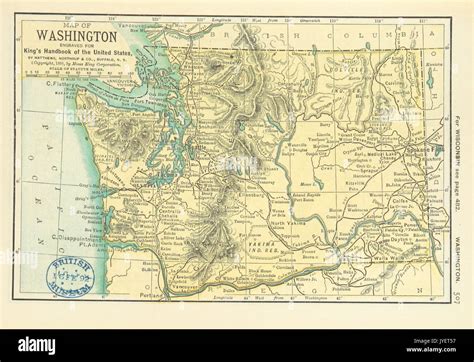 Mapas De Ee Uu P Mapa De Washington Estado Fotograf A De