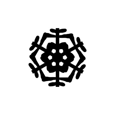 Snowflake icon, logo isolated on white background 10356199 Vector Art ...