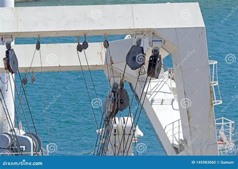 Marine Mooring Equipment On Forecastle Deck Of Ship Stock Photo Image