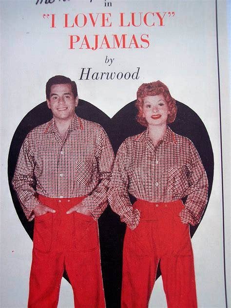 1953 Fashion Ad I Love Lucy Pajamas Classic Tv Stars Lucille