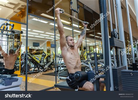 Fitness Muscular Man Naked Torso Working Stock Photo 1856663737 Shutterstock