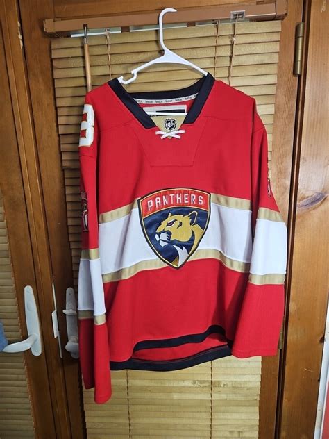 Reebok Nhl Jaromir Jagr Florida Panthers Home Ice Hockey Jersey Fight