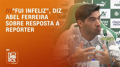 Fui infeliz diz Abel Ferreira sobre resposta a repórter DOMINGOL