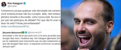 Eduardo Bolsonaro Ataca Kim Kataguiri E Recebe Resposta Indigesta