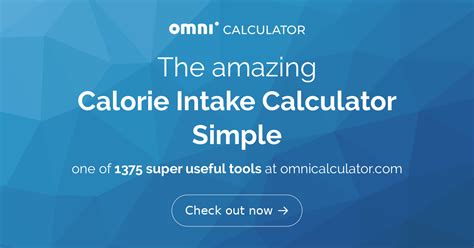 Calorie Intake Calculator (Simple)