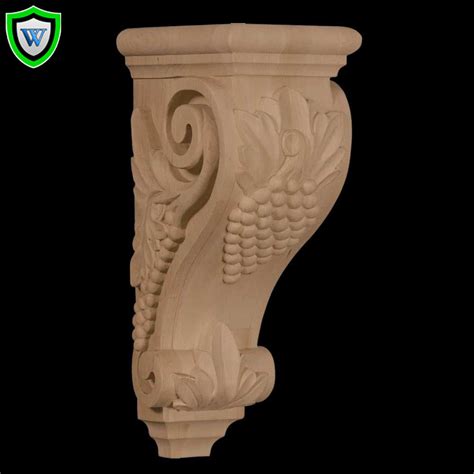 Structural Wood Corbels, Grape Corbel Design