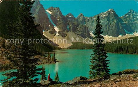 Postkarte Carte Postale Banff Canada Moraina Lake In The Valley Of Ten