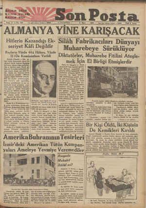 Son Posta 6 Mart 1933 sayfa 1 Gaste Arşivi