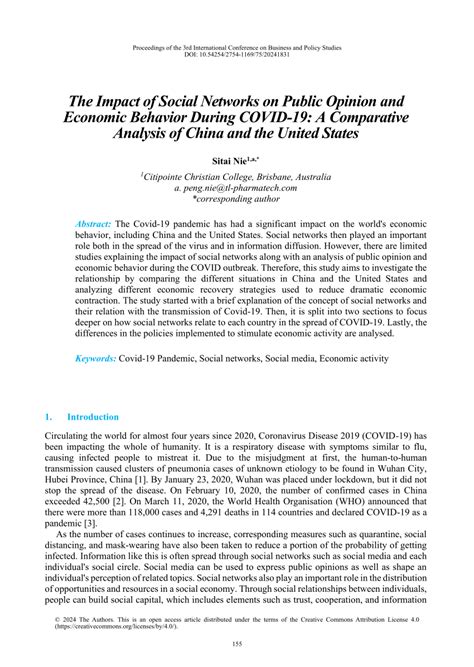 PDF The Impact Of Social Networks On Public Opinion And Economic