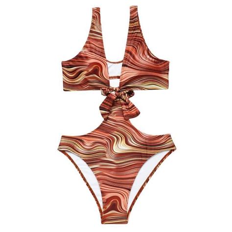 Sasaquoy Maillot De Bain Bikini une pièce sexy pour femmes avec coussinet de poitrine et sans