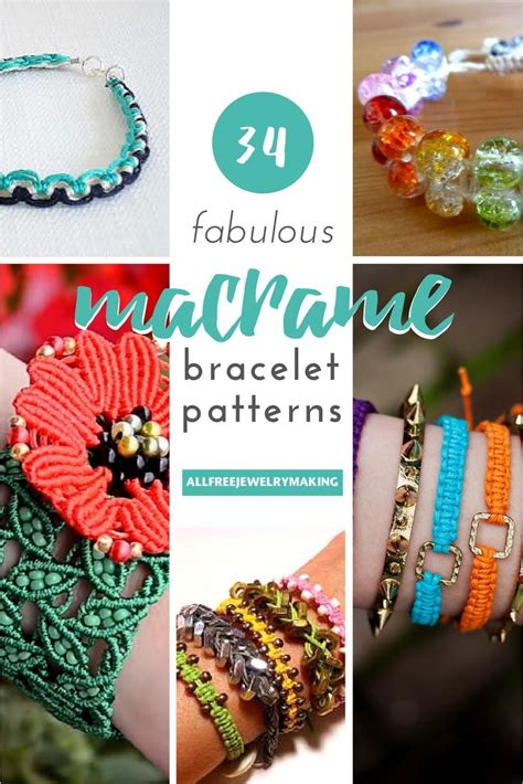 34 Fabulous Macrame Bracelet Patterns