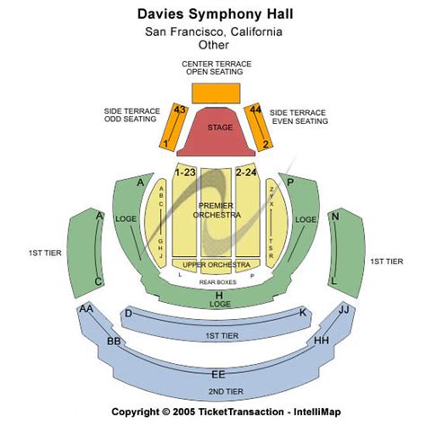 Davies Symphony Hall Seating Chart | Davies Symphony Hall