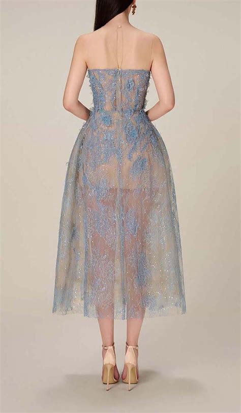 Floral Lace Cutwork Midi Dress Sis Label New Party Wear