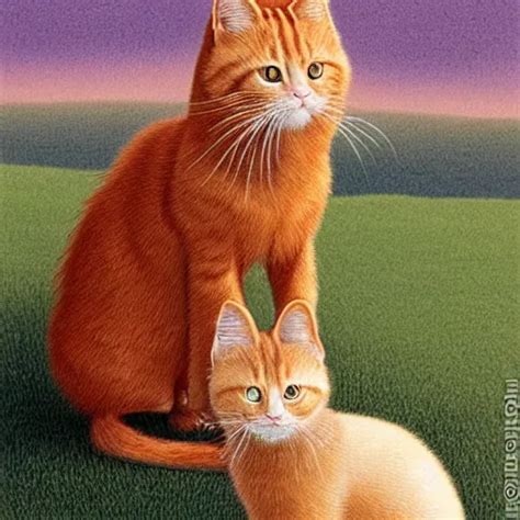 Two Ginger Cats By Quint Buchholz Stable Diffusion Openart