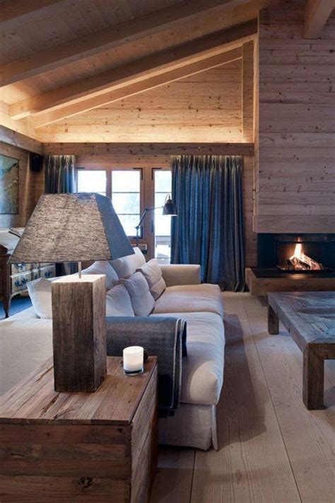 69 Natural Chalet Living Room Designs DigsDigs