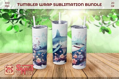 Shark wraps for tumblers, Shark tumbler accessories