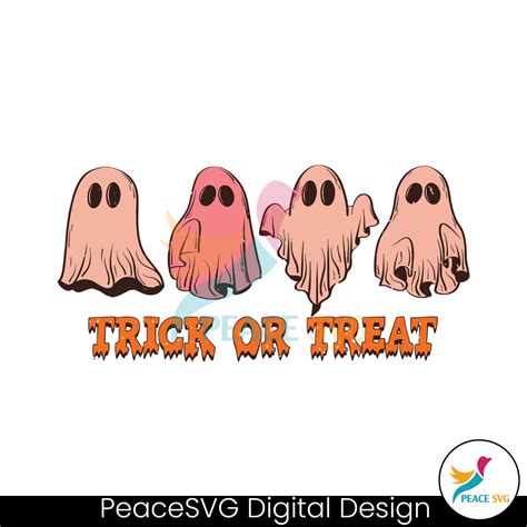 Funny Halloween Trick or Treat SVG Graphic Design File - PeaceSVG