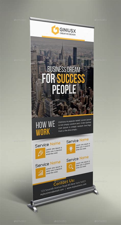 Company promotional roll up banner psd – Artofit