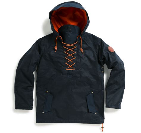 Men S Anorak Jacket Waxed Canvas Pullover Alps Meters Mens