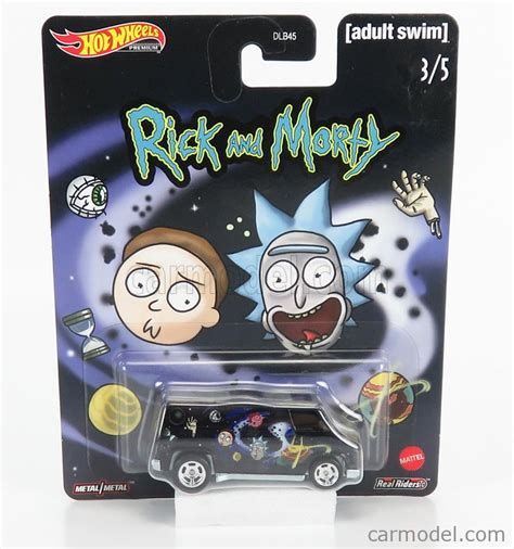 MATTEL HOT WHEELS DLB GJR Масштаб DISNEY SUPER VAN RICK AND MORTY BLACK