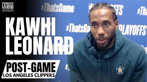 Kawhi Leonard Talks Guarding Luka Doncic Monstrous Point