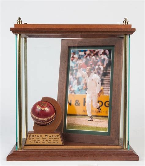 Shane Warne Signed Ball and Mark Taylor Display - Sporting - Cricket ...