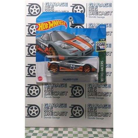 REF007 HOT WHEELS 1 64 LOTE 2022 McLAREN F1 GTR CINZA LARANJA Shopee Brasil