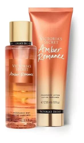 Set Victorias Secret Crema Y Body Locion Amber Romance Meses Sin Interés