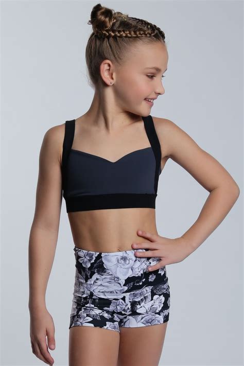 Black Rose High Waisted Short And Flawless Crop Top Sylviap Sylviapgymnastics Gymnastics Act