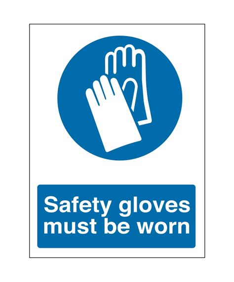 Safety Gloves Must Be Worn Sign Adva