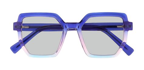 Tracy Geometric Blue Progressive Sunglasses Womens Sunglasses Payne Glasses