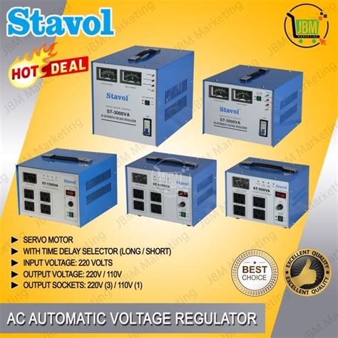 Stavol Automatic Voltage Regulator AVR 500 Watts 3000 Watts With