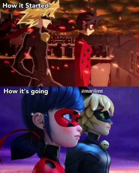 ♡miraculous 🐞 On Instagram “how It Started How Its Going 🥺💗 Dont