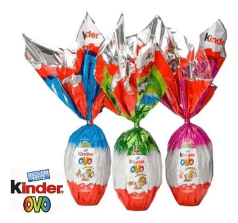 Kinder Ovo De Pascoa Kit 3 Natoons menino menina Frete grátis