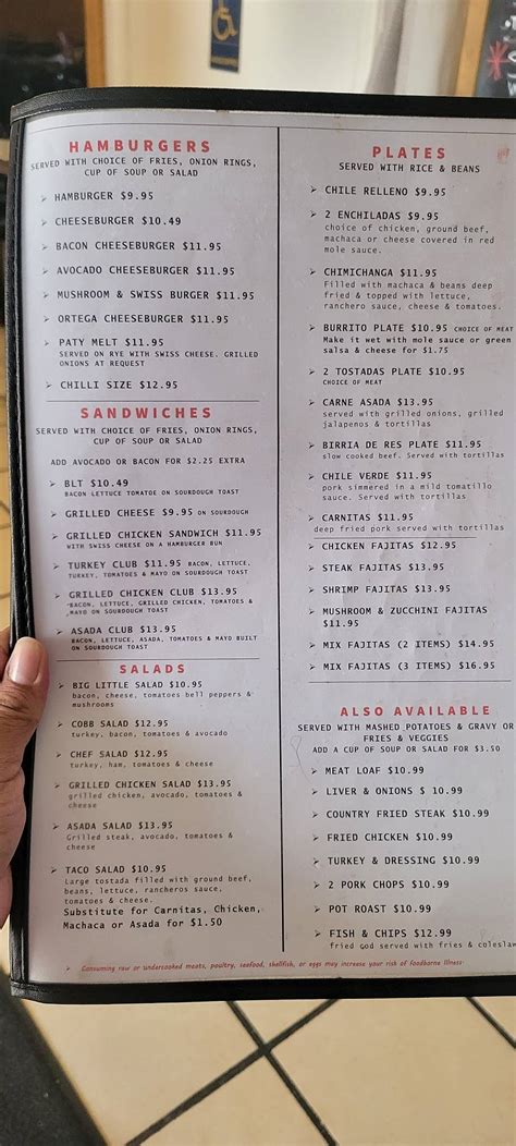 Menu At Earls At The Castle Pub And Bar Bullhead City