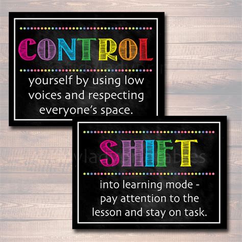 Computer Lab Poster Set Classroom Decor Instant Download Etsy