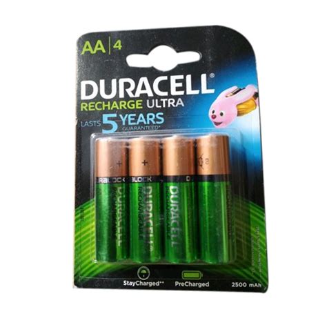 Duracell Aa Rechargeable Battery Voltage 15v Capacity 2500 Mah At