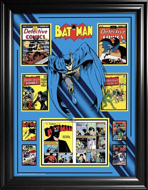 Batman Framed Comic Book Collage - Funding Innovation