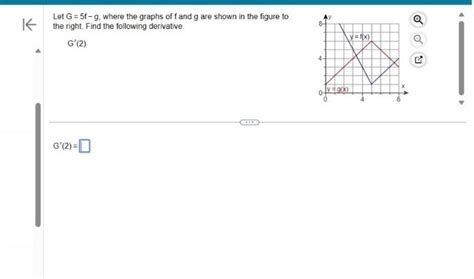 Solved Let G=5f−g, where the graphs of f and g are shown in | Chegg.com 