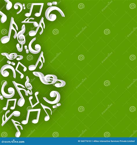 Fundo Musical Notas Brilhantes Ilustração Stock Ilustração de