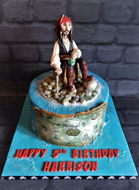 Jack Sparrow Cake All Edible Pirates Of The Caribbean Pirate Cake